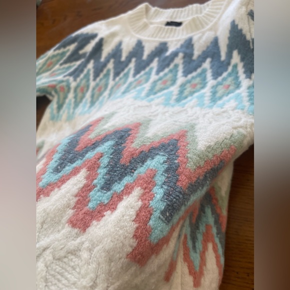 Talbots ZIG-ZAG FAIR ISLE CREWNECK PULLOVER LP - Picture 12 of 14